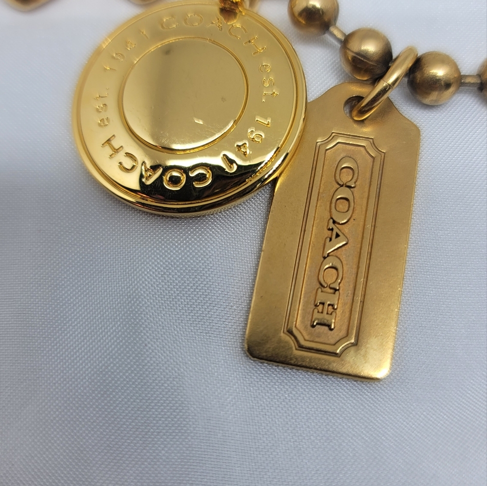 Vintage Coach Bangle Bracelet Gold Plated - Picture 4 of 8